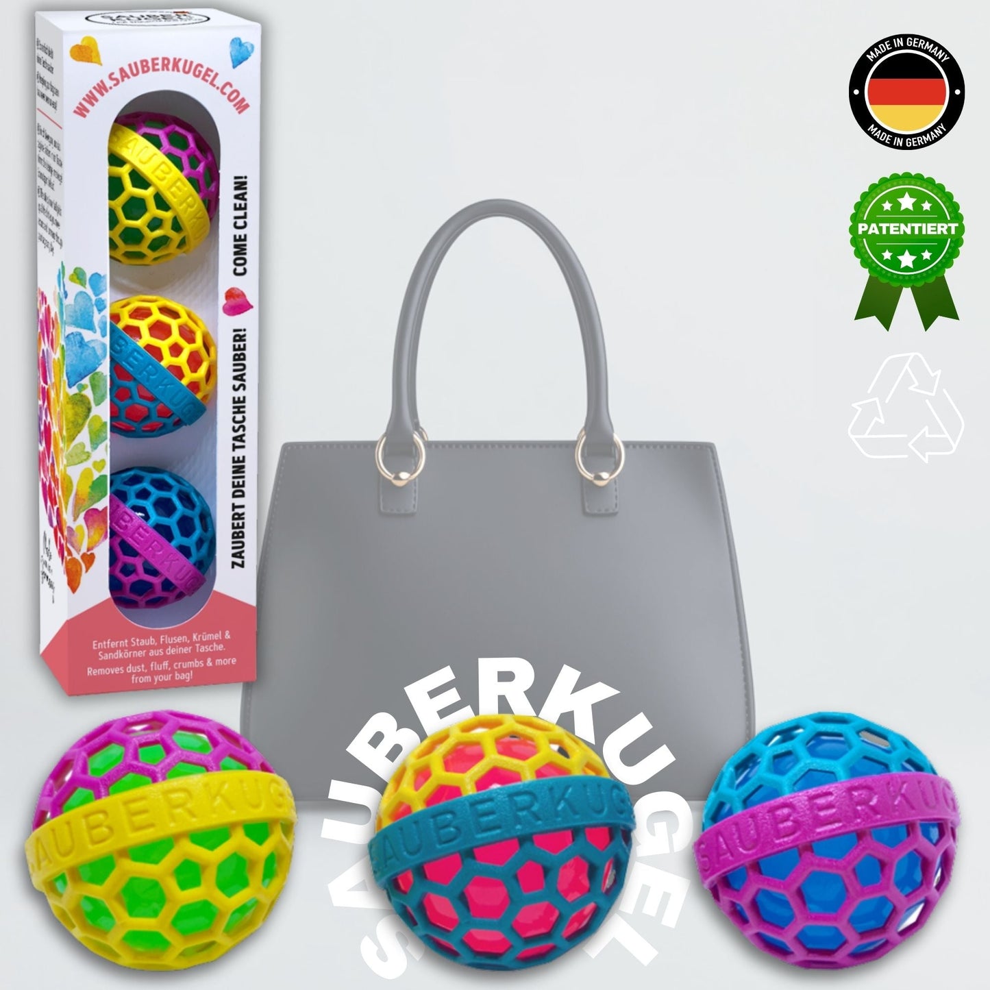 🎁 Geschenkbox mit 3 Sauberkugeln