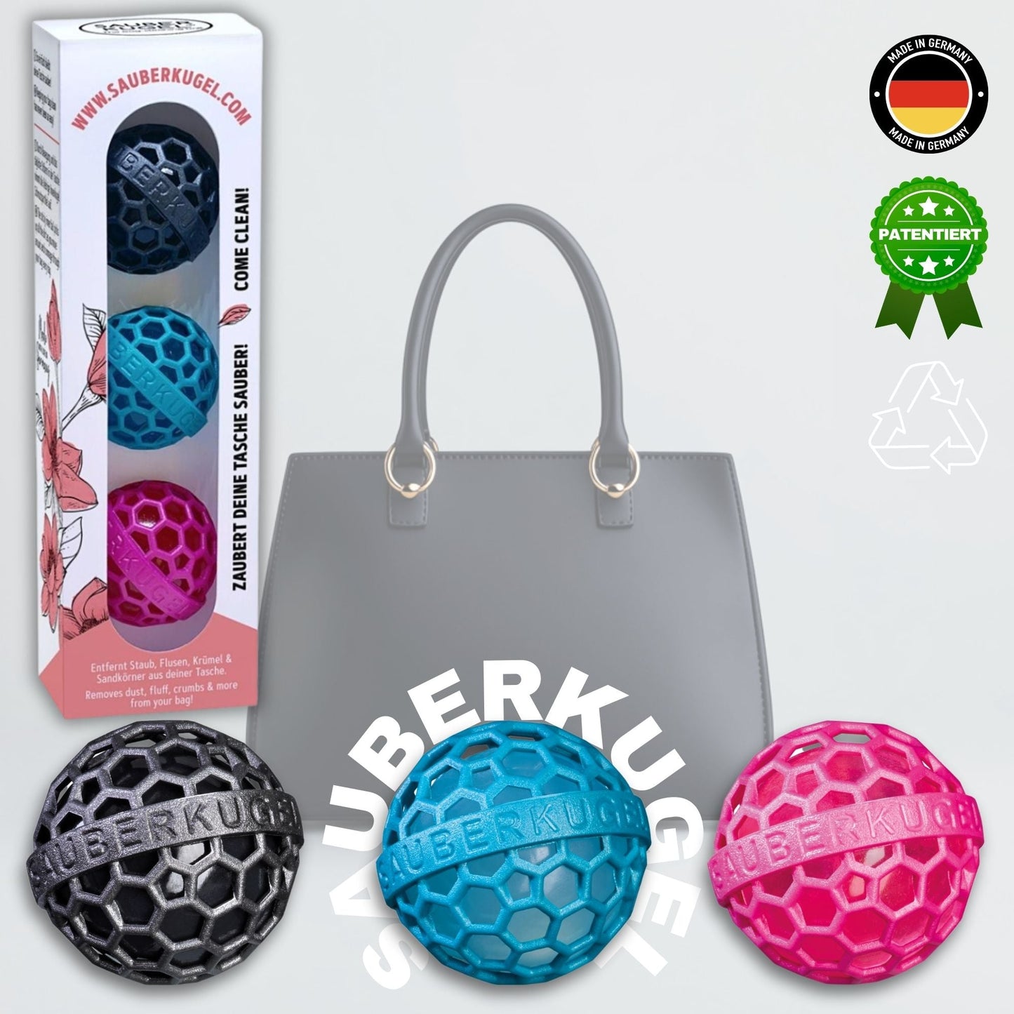 🎁 Geschenkbox mit 3 Sauberkugeln