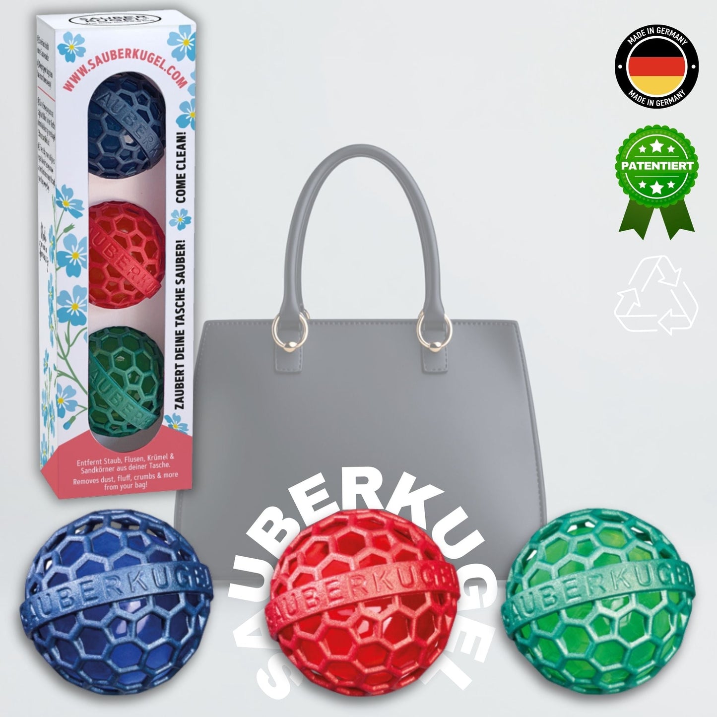 🎁 Geschenkbox mit 3 Sauberkugeln